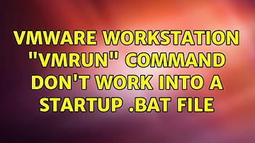 VMware Workstation "vmrun" command don
