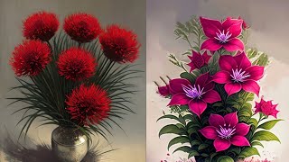 Как сделать красивый цветок из полиэтиленового пакета | Цветочные ремесла