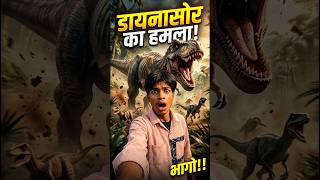 ⚡Real Dinosaur Chase Caught on Camera! 🏃‍♂️🦖 #vlog #shorts