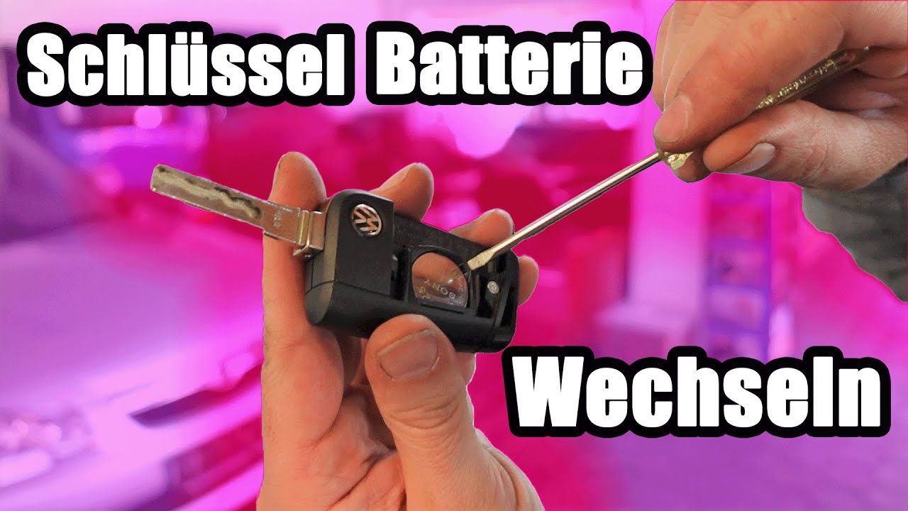 Golf 5 Schlüssel Batterie wechseln, Golf 5 key change battery, VitjaWolf, Tutorial, HD