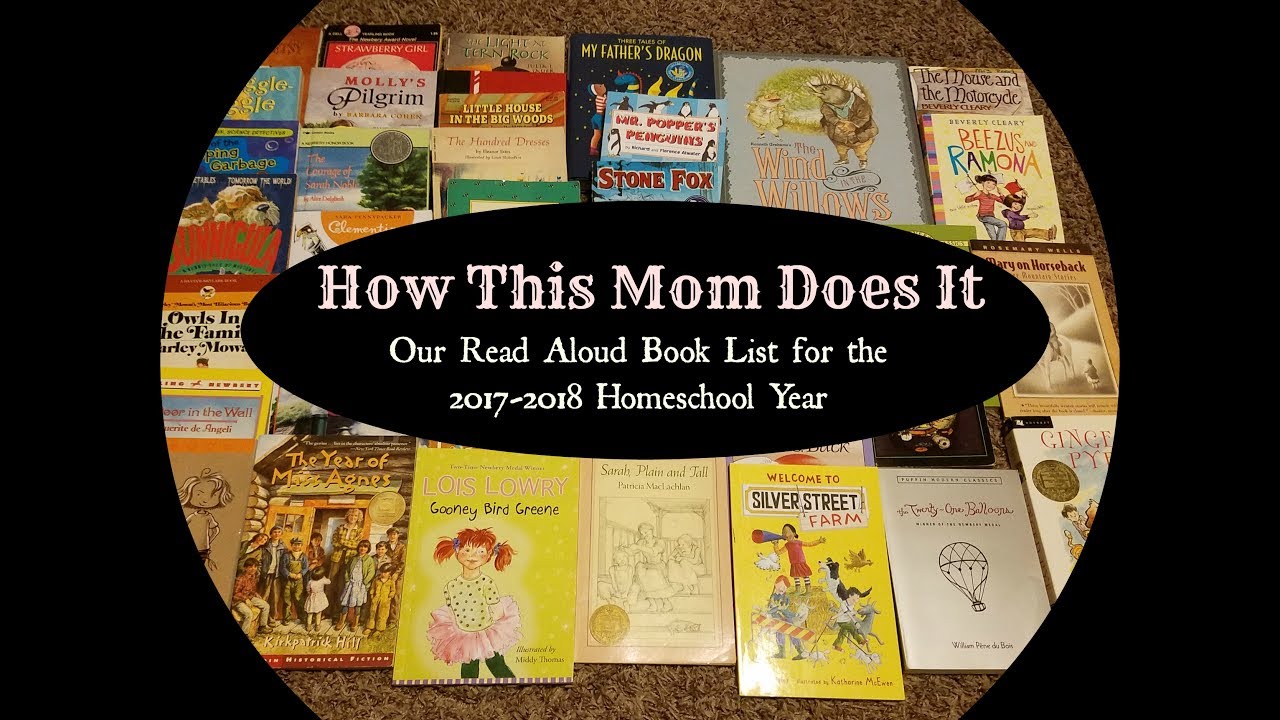 Our Read Aloud Book List for the 2017-2018 Homeschool Year - YouTube