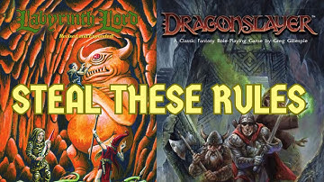 Top 10 OSR-regels om te stelen van Labyrinth Lord 2e & DragonSlayer