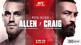 UFC VEGAS 82 LIVE ALLEN VS CRAIG LIVESTREAM & FULL FIGHT NIGHT COMPANION