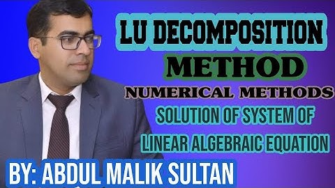 LU Decomposition Method (Crout