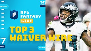 Top 3 Waiver Wire Targets for Week 8 | NFL Fantasy Live