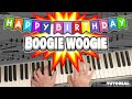 Hit the groove  play happy birt.ay boogie woogie piano style  beginners tutorial music lesson