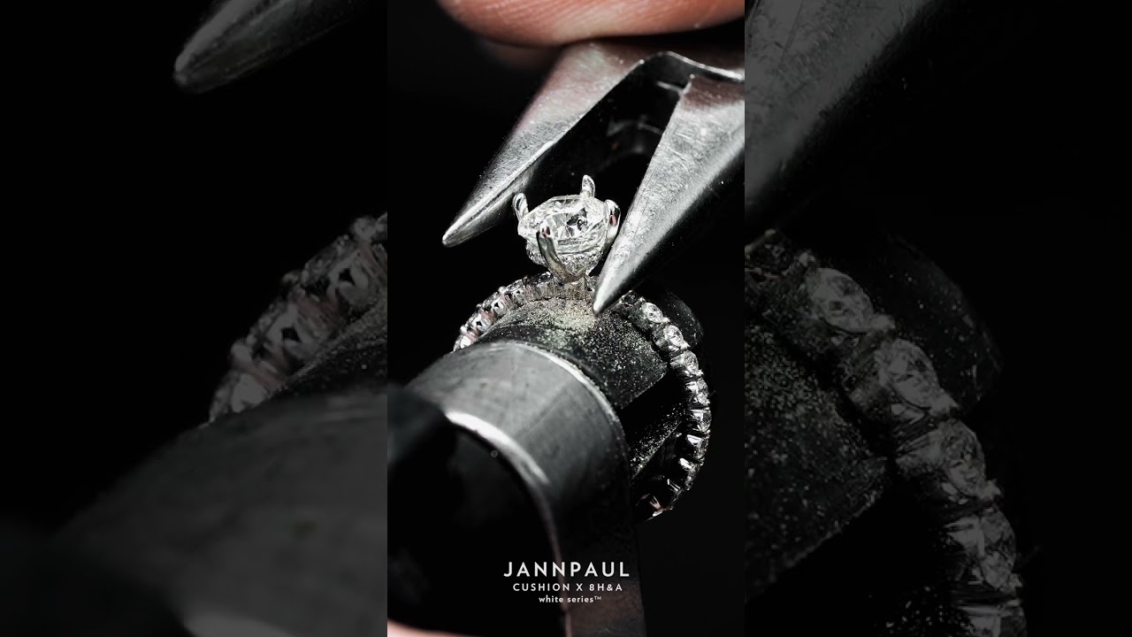 Featuring a 1ct Elongated CushionX Hearts & Arrows diamond Engagement Ring 