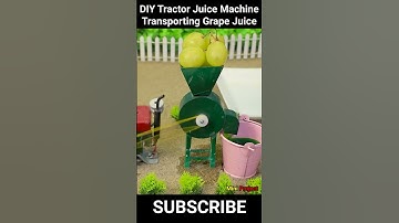 DIY Mini tractor grape juice machine #shorts @MiniProjectVerified