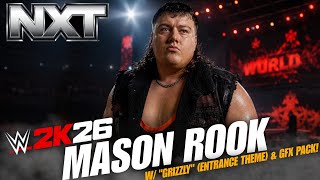 WWE2K26 Mason Rook Aka. WILL KROOS Crazy Entrance w/ Theme And Graphics Pack!