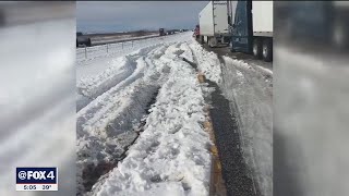 Drivers stranded on I-20 in after West Texas snowstorm