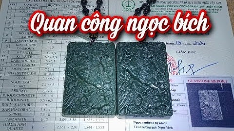 Quan Công đá ngọc bích rất đẹp 😍 868k 1 mặt có dây chuyền giấy kiểm định và freeship toàn quốc