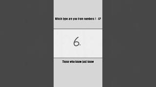 Which type are you from numbers 1-6🤔 (4k memes)#shorts