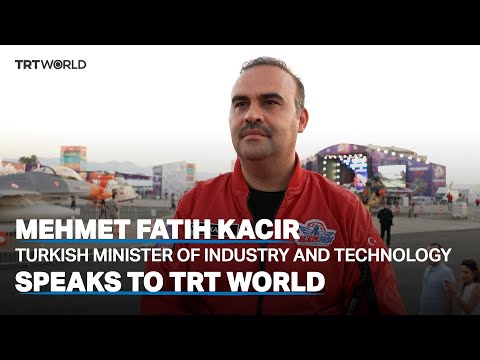 Turkish Minister of Industry and Technology Mehmet Fatih Kacır speaks to TRT WORLD