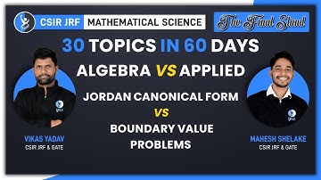 Algebra Vs Applied | Jordan Canonical Form Vs Boundary Value Problems | L4