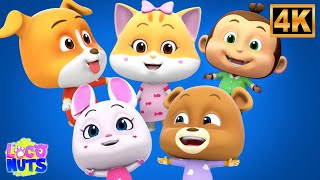 five little babies jumping bed fun nursery rhyme kids