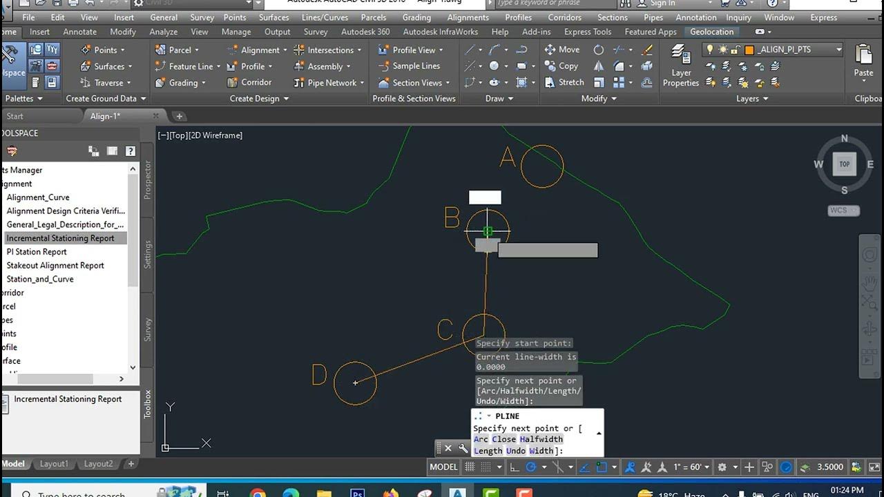 how to make Alignments and alignment points reports in civil 3d