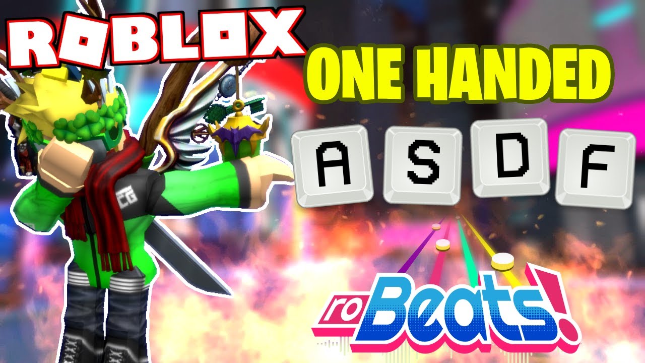 Robeats Pro Attempts Songs With 1 Hand Roblox Robeats Youtube