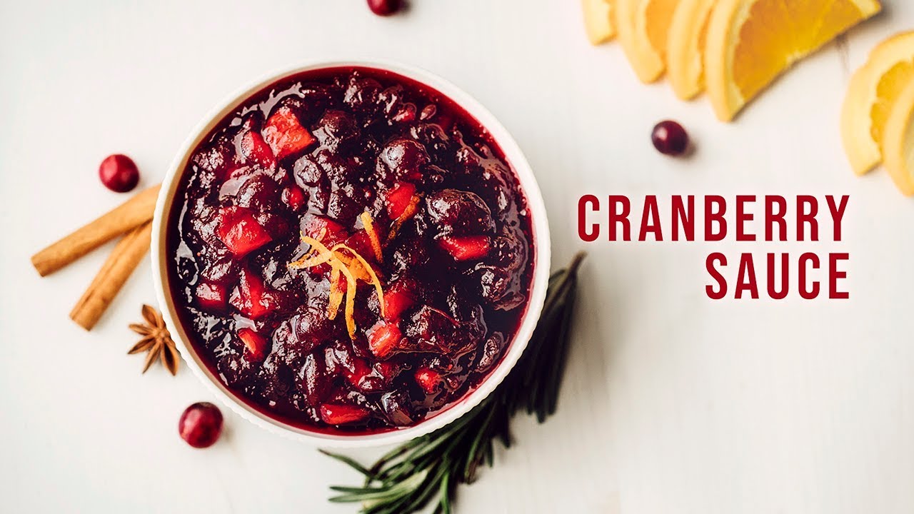 Cranberry Sauce | Turkey Dinner | Zested Foods - YouTube