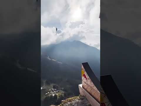 Wow 😱 incredible! #motocrossfreestyle #basejump #redbull