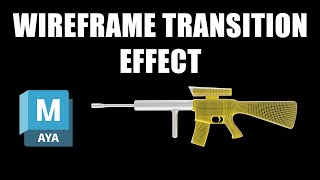 Maya Wireframe Transition (Arnold) Tutorial