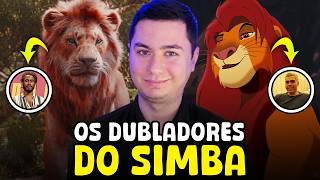 CONHEÇA os DUBLADORES do SIMBA ADULTO em O REI LEÃO