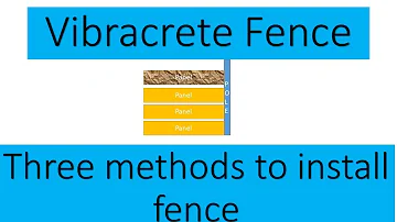 Vibracrete Fence #8 Three methods to install fence