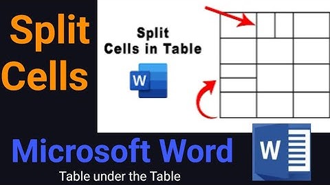 How to Split the Cell in MS Word, Microsoft office |Table under the Table Creation in MS office.