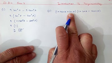 Ex. 8.4 (Q.3,4) Chapter:8 Introduction To Trigonometry | Ncert Maths Class 10 | Cbse.