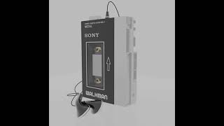 Sony walkman 3d model