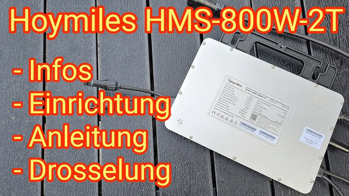 DTU-Lite: Konto erstellen, App einrichten & Wechselrichter drosseln,  Hoymiles S-Miles Installer 