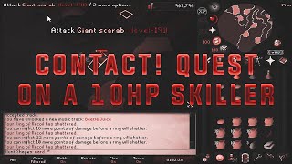 Old School RuneScape - Contact! quest on a 10hp skiller (raw recording)