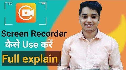 Du screen recorder kaise use kare | How to use du screen recorder