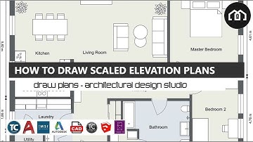 How To Draw Scaled Elevations Plans From Layout Plans | AutoCAD |TurboCAD