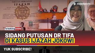 [BREAKING NEWS] Sidang Putusan dr Tifa di Kasus Ijazah Jokowi | NTV