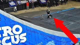 Worst mega ramp crash Faceplant! Will he walk again?