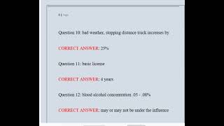 NJ DMV Permit Test (ACTUAL TEST ) Questions and Answers (Solved)
