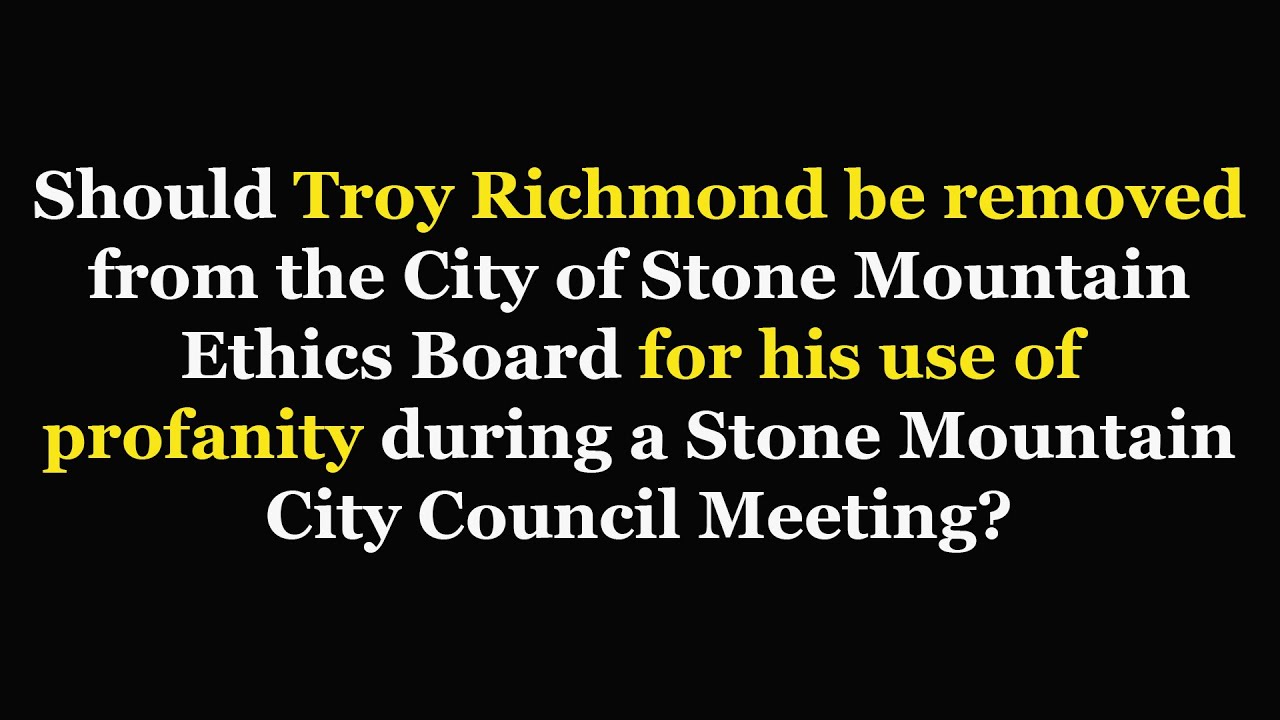 Next Stone Mountain City Council Meeting 7/2/24