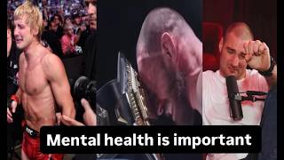 Mental Health in the MMA community isn't spoken about enough.