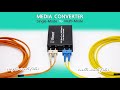 Media converter singlemode to multimode fiber optic cable