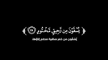 كروما شاشة سوداء قرآن كريم 🌿تلاوة من سورة المطففين  🌿القارئ أحمد النفيس 🌿