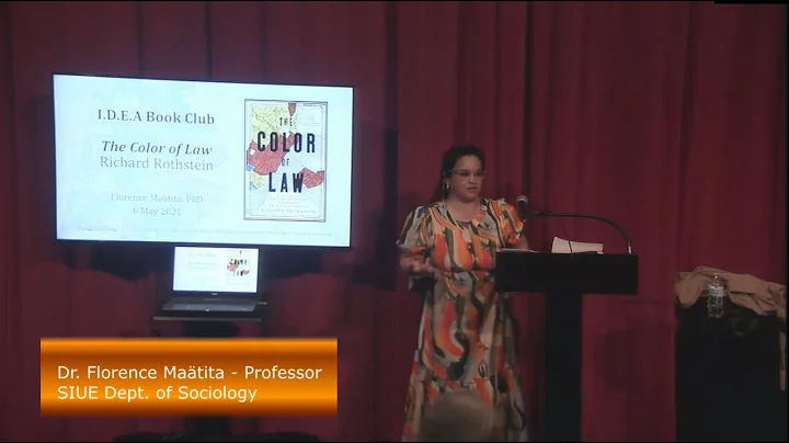 Dr. Florence Matita - I.D.E.A. Book Club - The Color of Law by Richard Rothstein