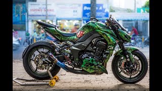 Kawasaki Z1000 Exhaust sound compliation