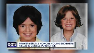 Prayer service honors young brothers killed in Grosse Pointe fire