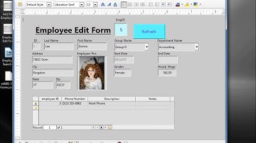 LibreOffice Base (61) Standalone Forms