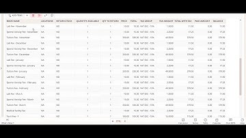 Student Invoices Reversal - HAL ERP
