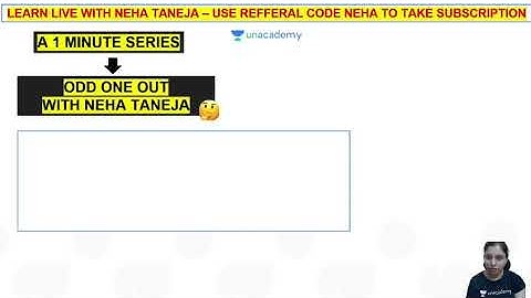 Odd one out with Neha Taneja | CSIR-NET 2021#shorts#unacademylivecsir