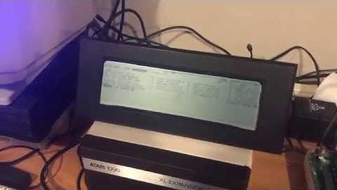 Atari XL LCD Display - 40 column mode test