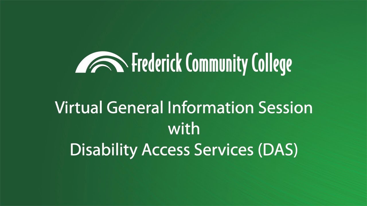 Admissions Virtual Information Session with Disability Access Services (DAS)