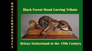 The Origin of the Black Forest Wooden Carving of Brienz Switzerland in 19th Century