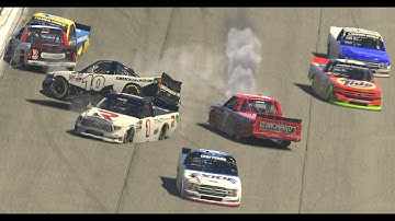 iRacing C fixed Las Vegas - last lap carnage